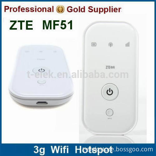 ZTE MF51 50meter HSPA WCDMA wifi hotspot wireless 3g sim router